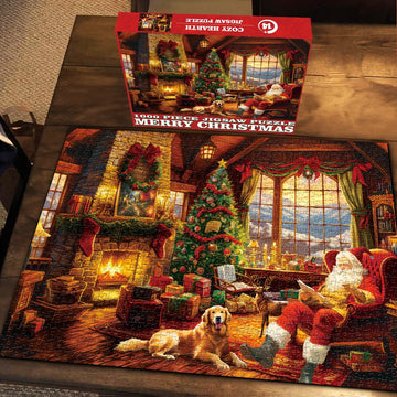 Cozy Hearth Advent Calendar Jigsaw Puzzle  1000 Pieces